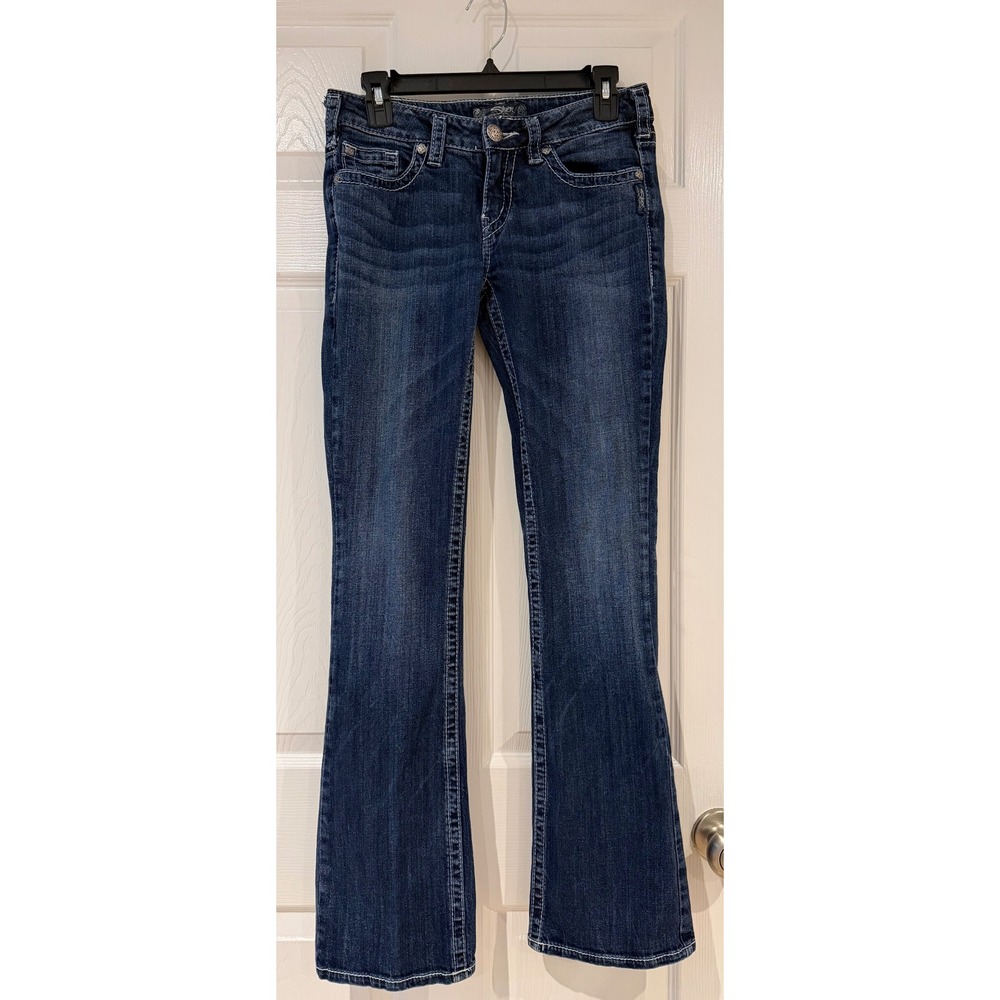 Silver‎ Jeans Co Aiko Bootcut Dark Wash Denim Jeans W28 L33 Rodeo Fair Y2K Indie